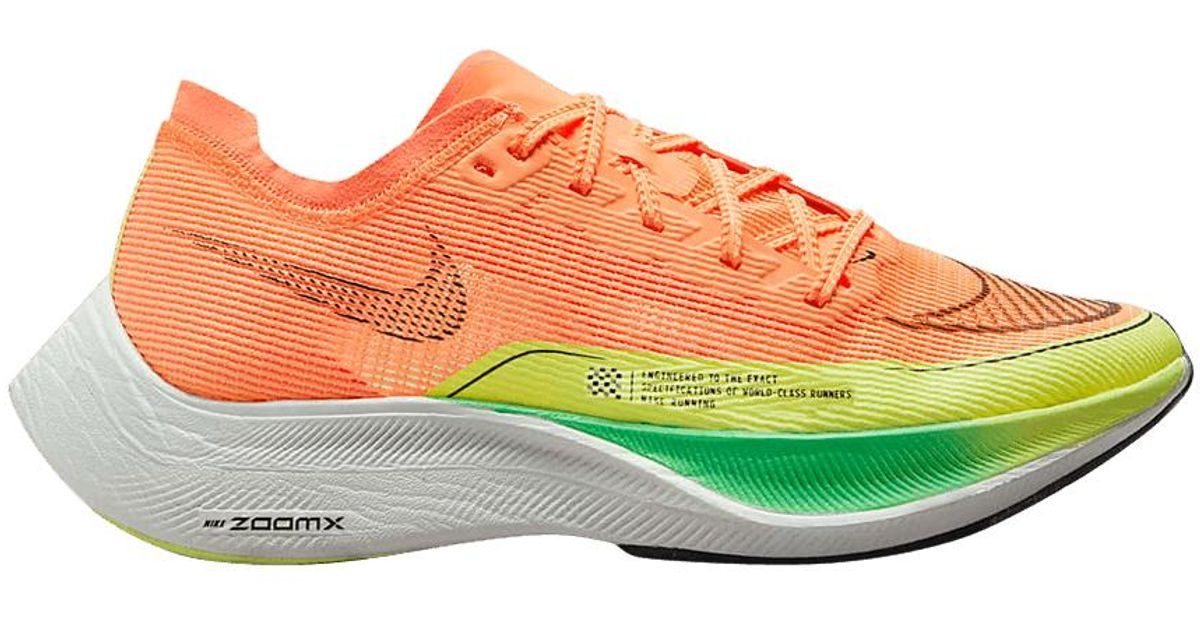 Nike Zoomx Vaporfly Next% 2 'peach Cream Green Shock' in Orange | Lyst