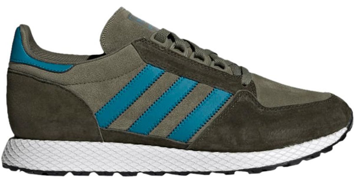 adidas Forest Grove 'raw Khaki Teal' in Blue for Men | Lyst