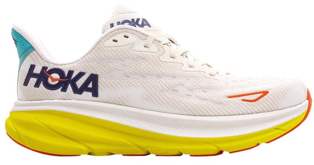 Hoka One One Clifton 9 'Eggnog Passion Fruit' in White for Men Lyst