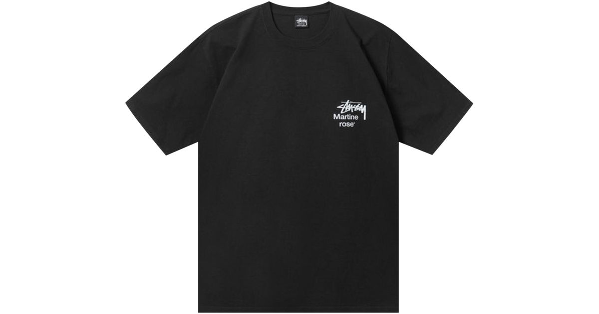 Stussy X Martine Rose Collage Pigment Dyed Tee 'black' for Men | Lyst