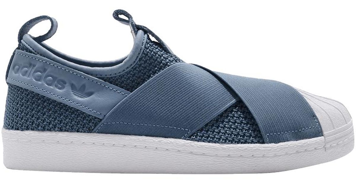 adidas superstar slip on mens Grey