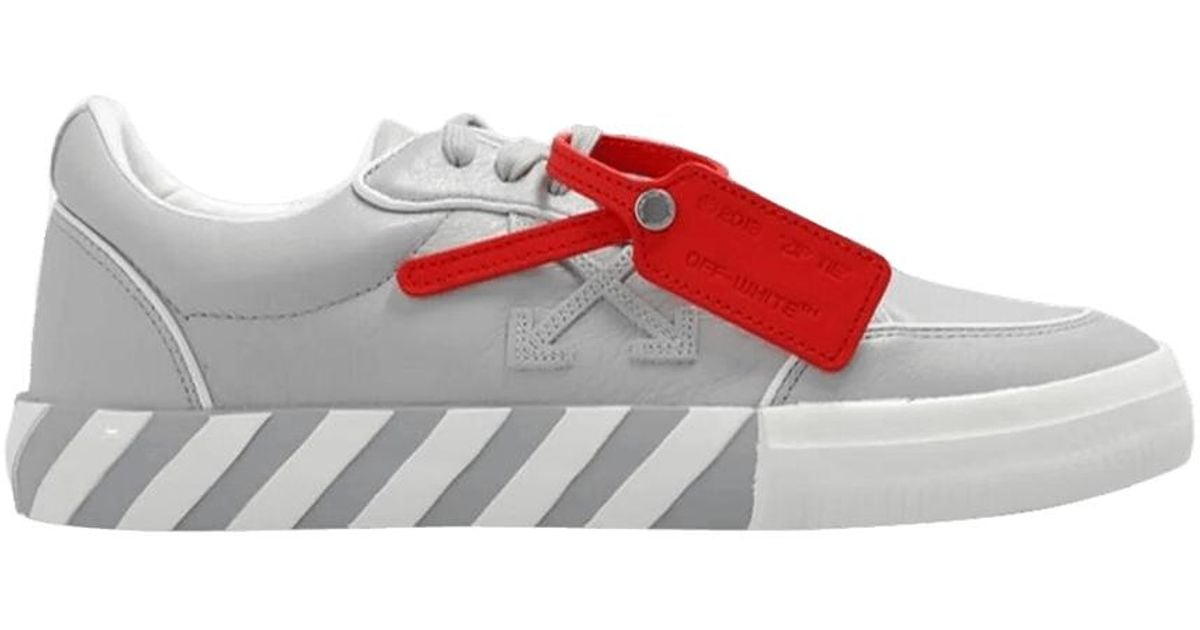 Off-White c/o Virgil Abloh Vulc Sneaker 'outlined - Light Grey' in Red ...