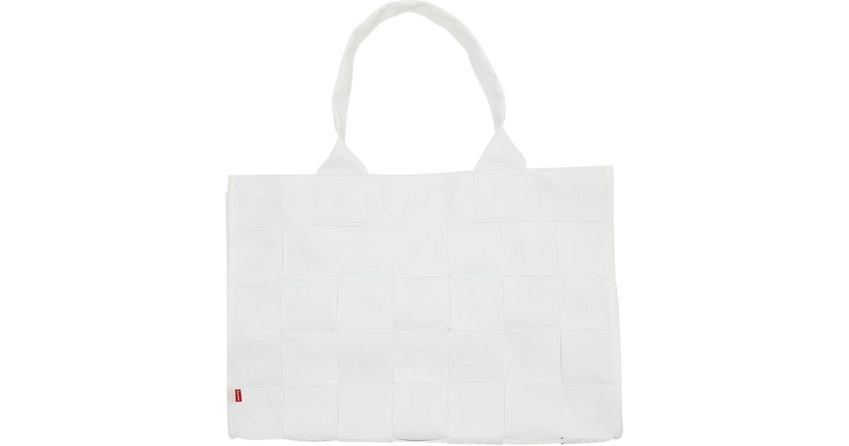 Supreme Woven Large Tote White 売り出し割引 レディース | dpvworld.com