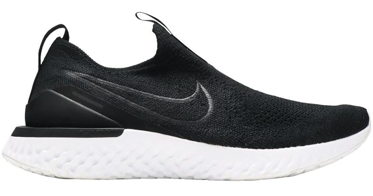 nike epic phantom react flyknit all black
