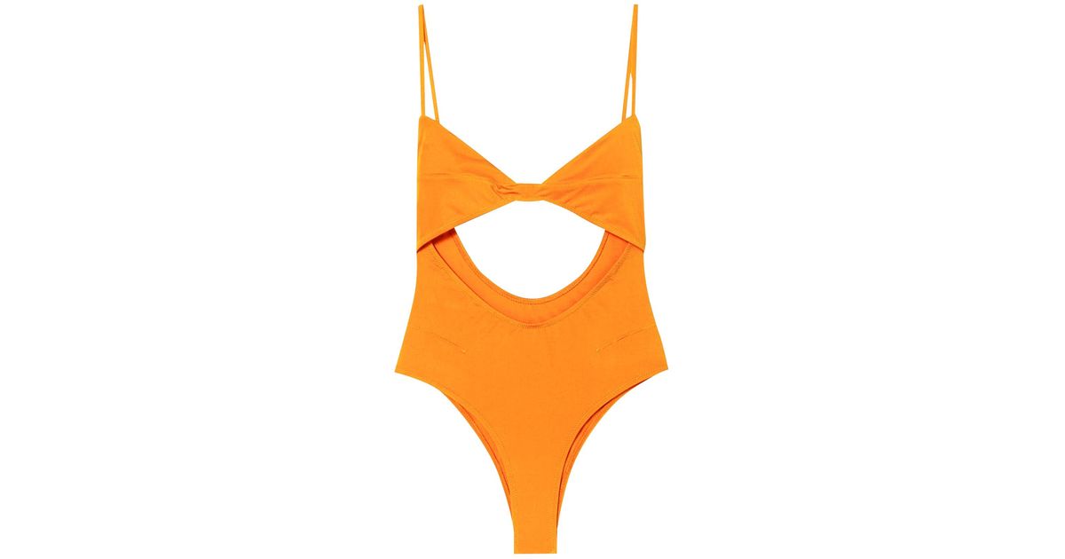 Jacquemus Le Maillot Aranja One Piece Swimsuit 'orange' | Lyst