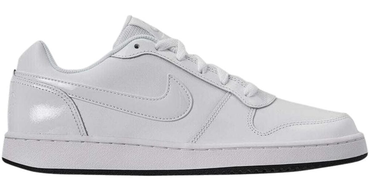 nike ebernon low top sneakers white