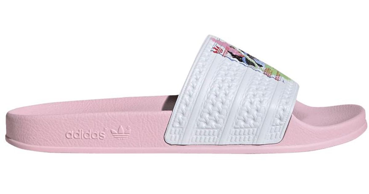 adidas Adilette Slide 'you're Here For A Reason - Pink' in Purple for Men |  Lyst