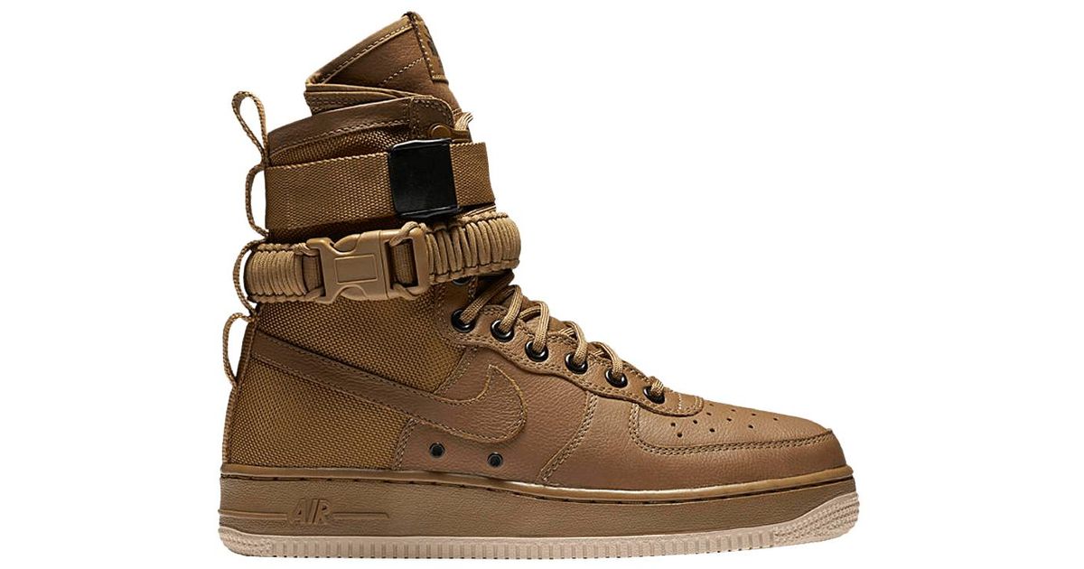 Nike Wmns Sf Air Force 1 High in Brown - Lyst