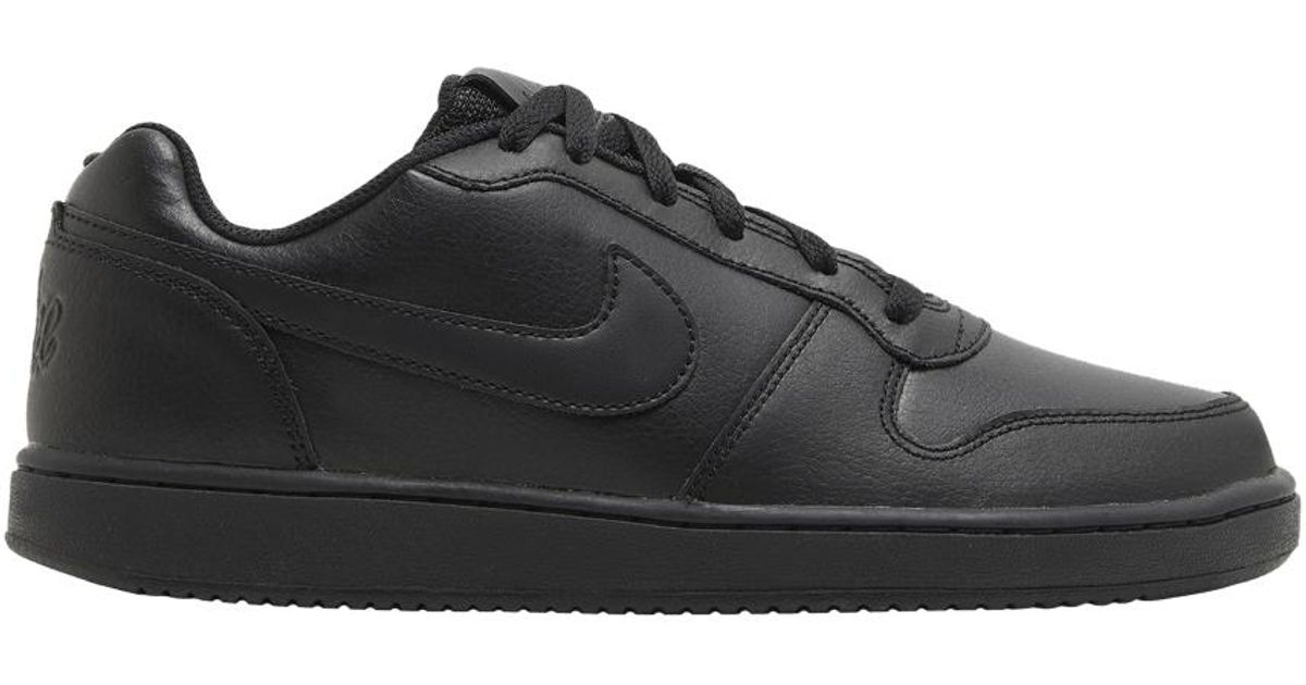 nike ebernon low white black