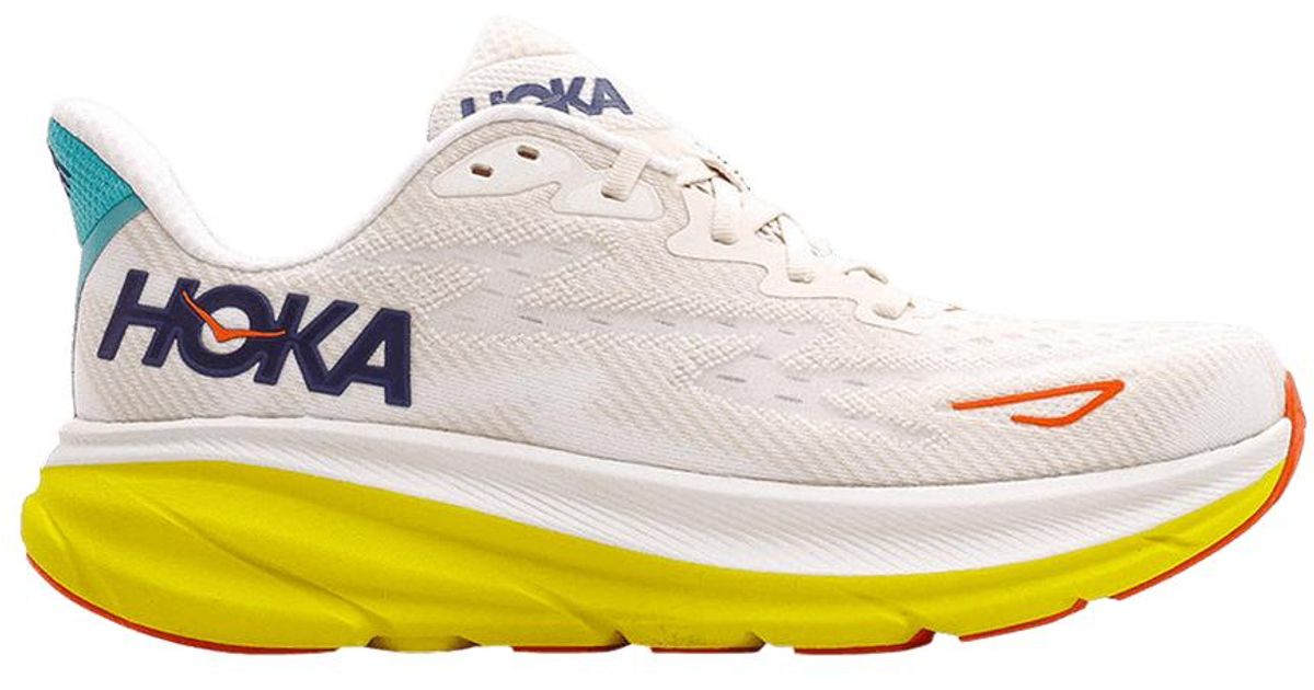 Hoka One One Clifton 9 'Eggnog Passion Fruit' in White for Men Lyst