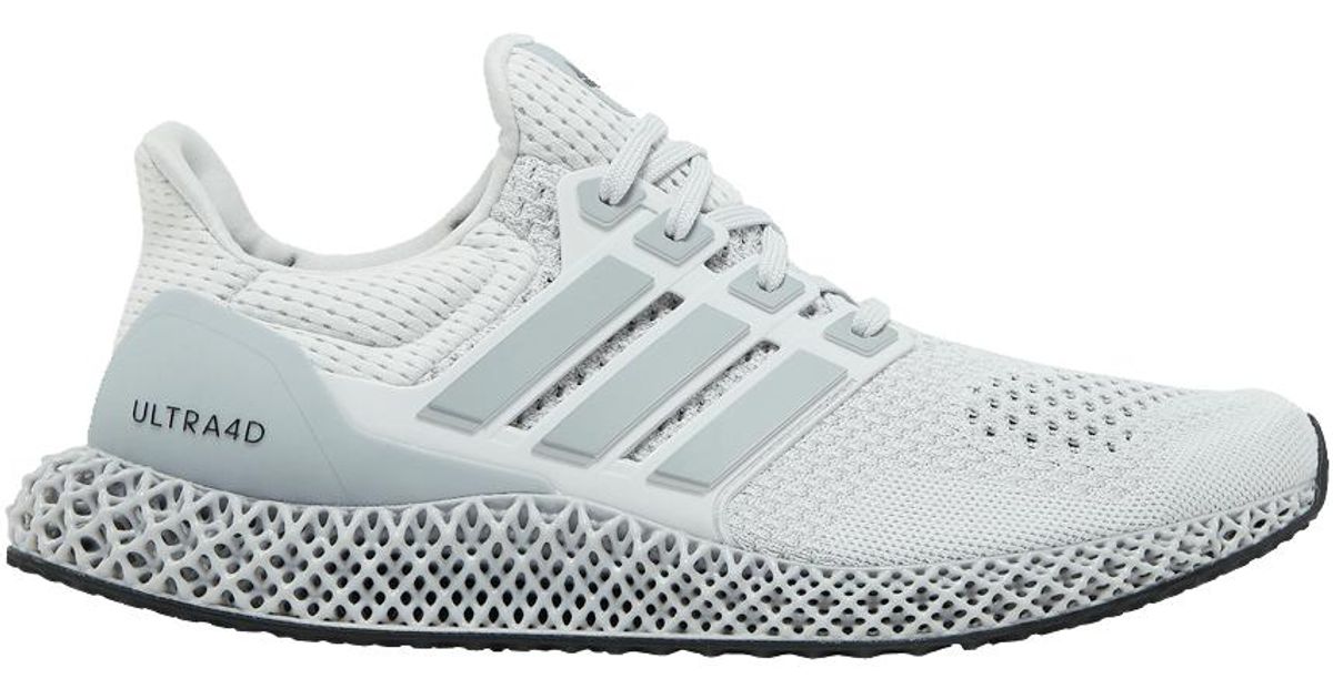 adidas Ultra 4d 'dash Grey Halo Silver' in White for Men | Lyst