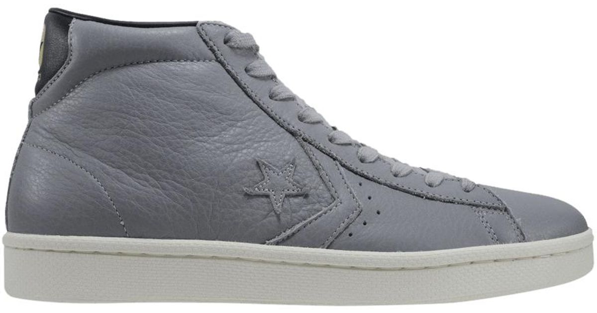 Converse Pro Leather 76 Mid 'grey' in Gray for Men | Lyst