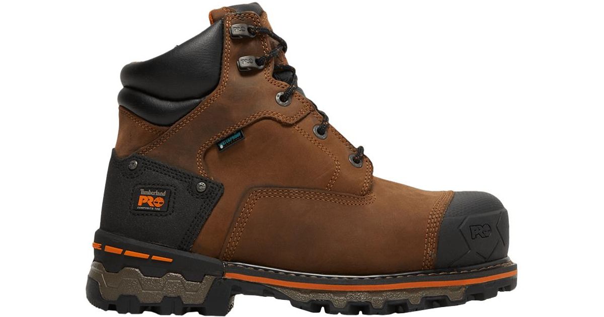 Timberland Boondock 6 Inch Composite Toe Waterproof Work Boot 'brown