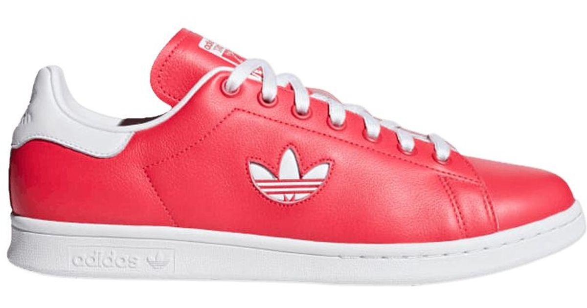 adidas Stan Smith in Red for Men - Lyst