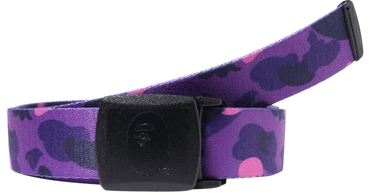A Bathing Ape Color Camo Gi Belt 'purple' for Men | Lyst