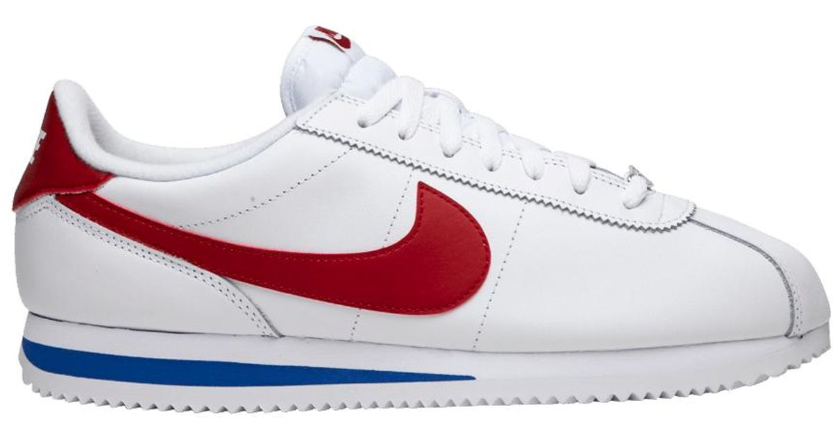 nike classic cortez leather white