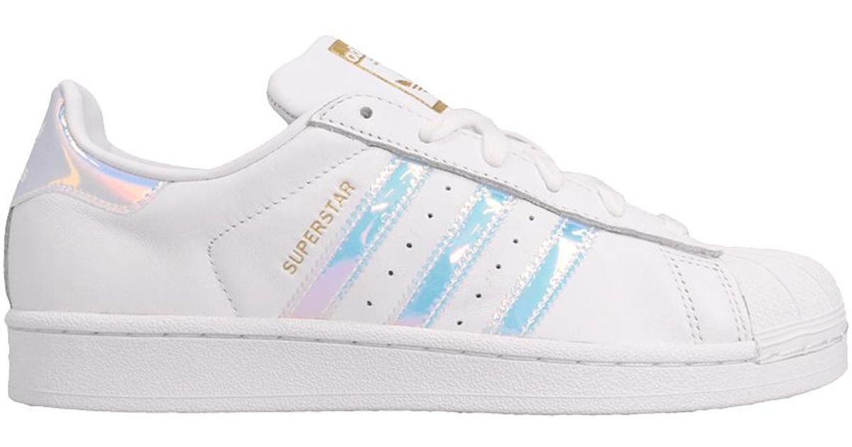 adidas superstar j white hologram iridescent