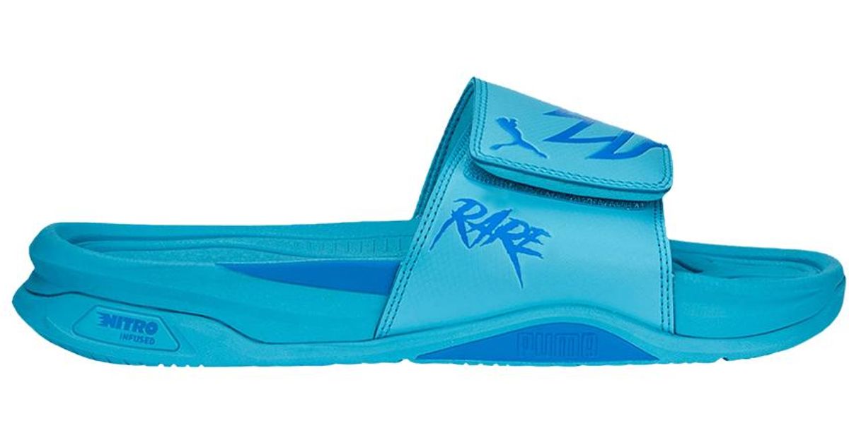 PUMA Lamelo Ball X Dream Nitro Mb.02 Slide 'bright Aqua' in Blue for