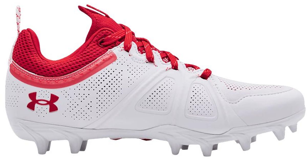 Under Armour Glory Mc Lacrosse 'white Red' Lyst