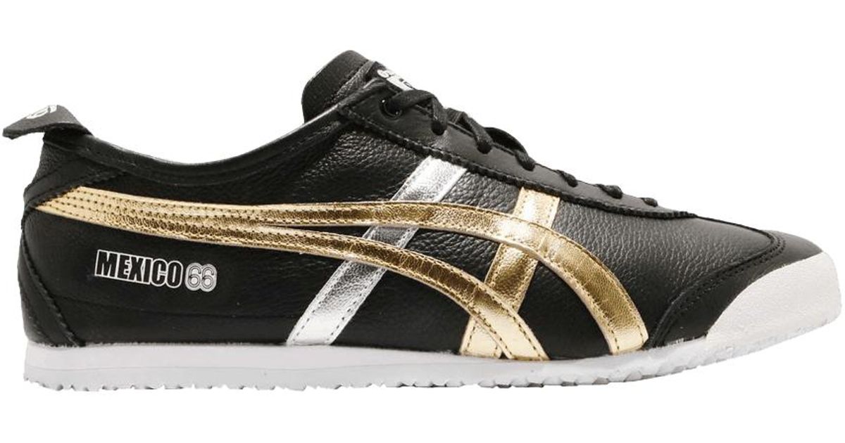Onitsuka Tiger Mexico 66 'gold Metallic' in Black for Men | Lyst