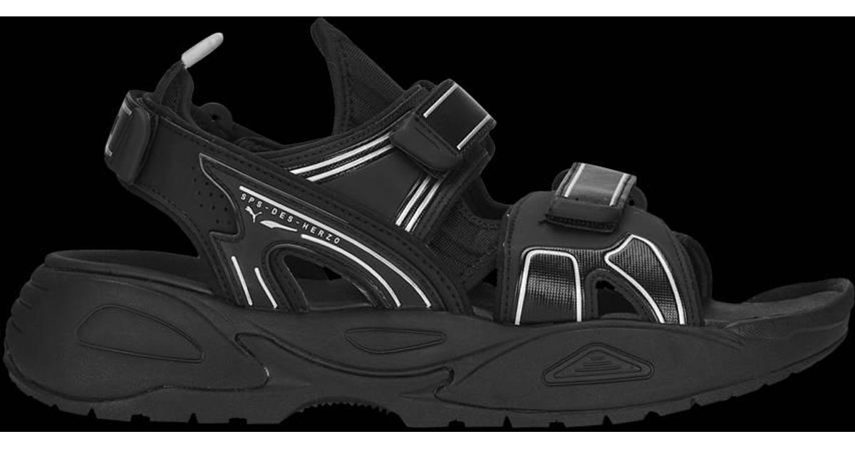 PUMA Traek Sandals 'black Silver' for Men Lyst