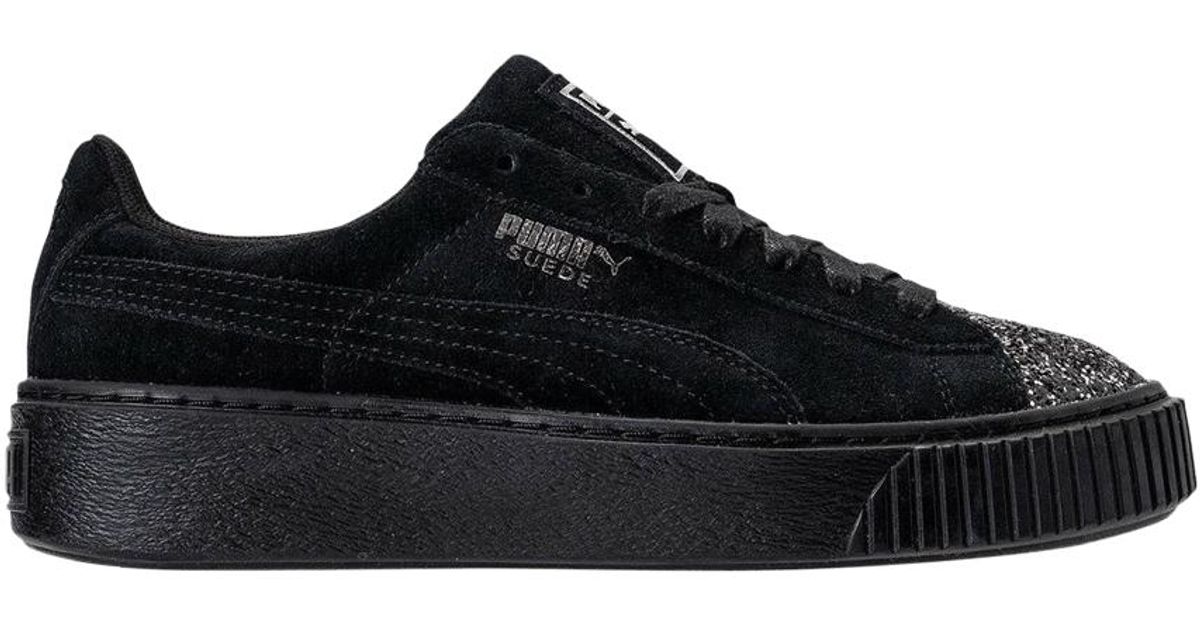 PUMA Suede Platform 'crushed Gem Black' Lyst