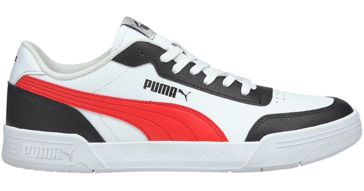 PUMA Caracal 'white Poppy Red' in Blue for Men | Lyst