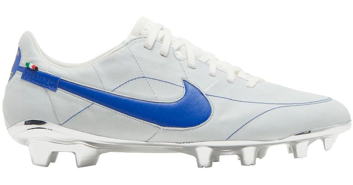 Nike Tiempo Legend 9 Elite Fg Made In Italy 'white Game Royal' in Blue for  Men | Lyst