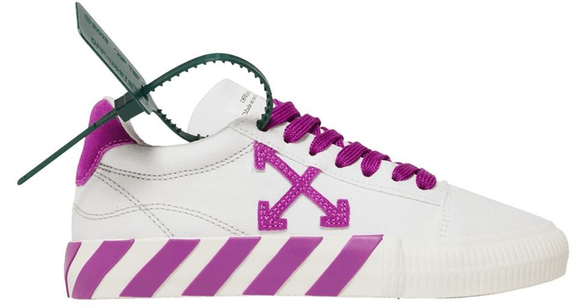 Off-White c/o Virgil Abloh Vulc Sneaker 'white Fuchsia' in Purple | Lyst
