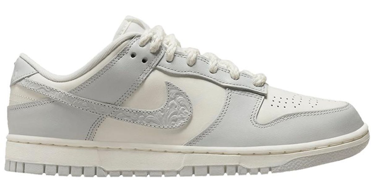 Nike Dunk Low 'needlework' in Gray Lyst