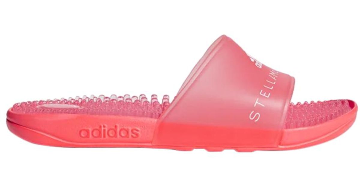 adidas Stella Mccartney X Adissage Slides 'turbo' in Pink | Lyst