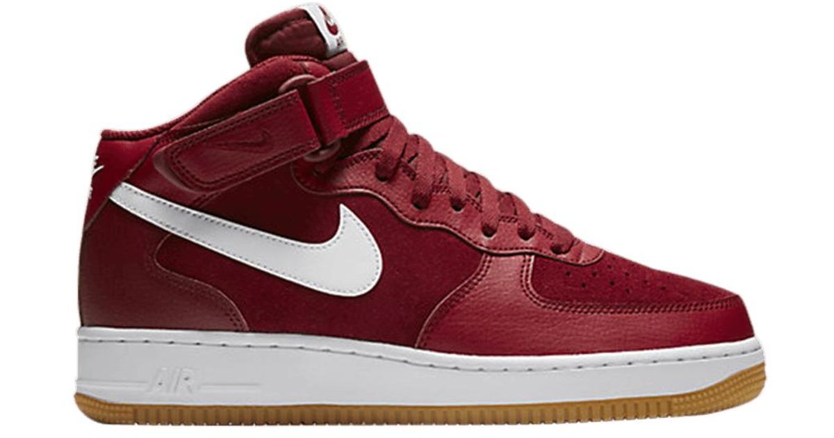 Nike Air Force 1 Mid '07 'team Red White' for Men | Lyst