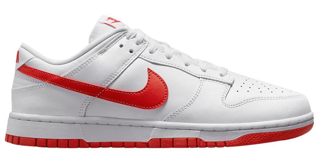 Nike Dunk Low 'picante Red' in White for Men | Lyst