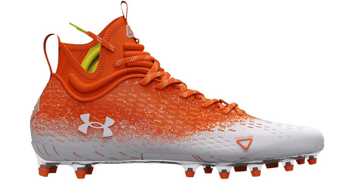 under armour spotlight cleats orange