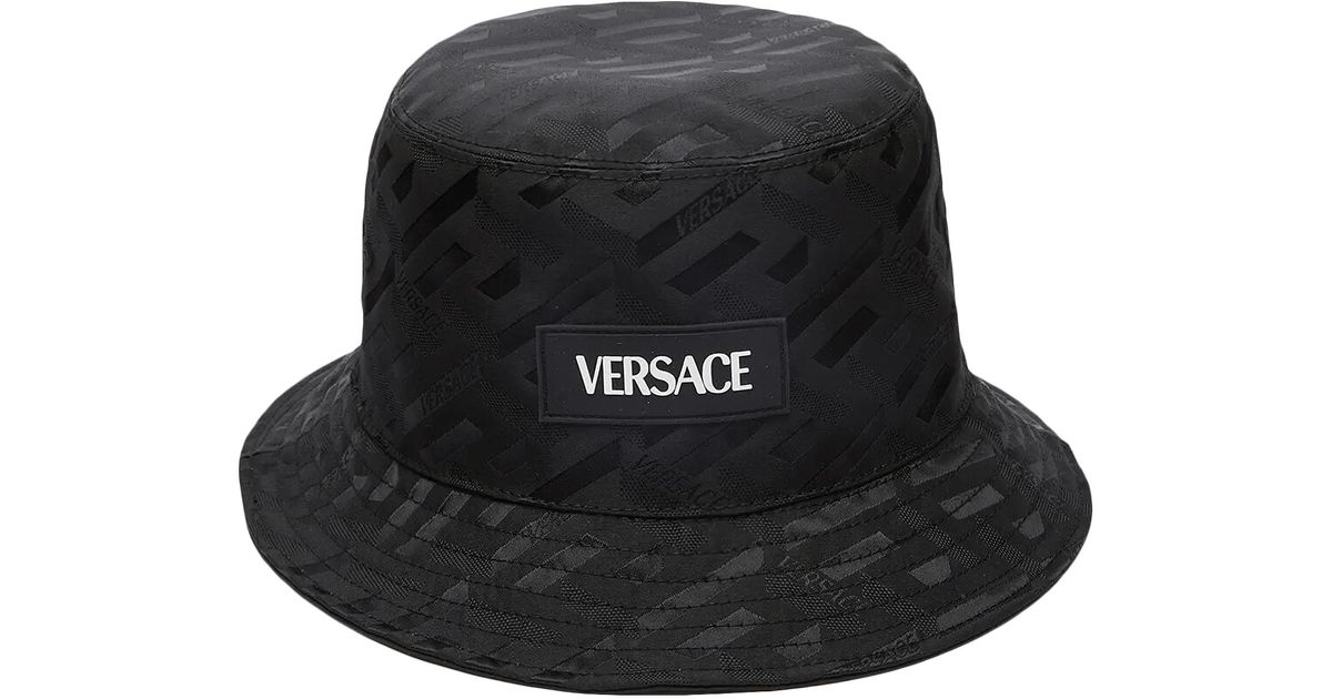 Versace Logo Bucket Hat 'black' for Men | Lyst