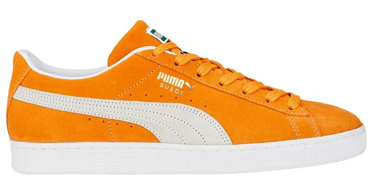 PUMA Suede Classic 21 'clementine' in Orange for Men | Lyst