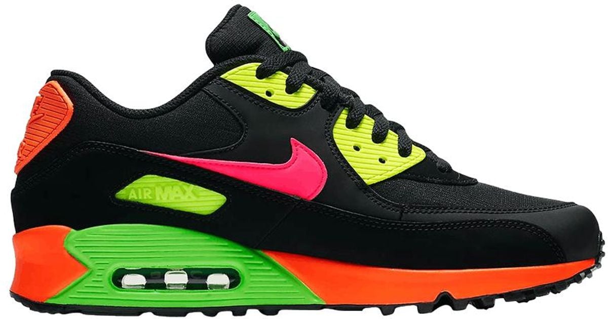neon green air max 90