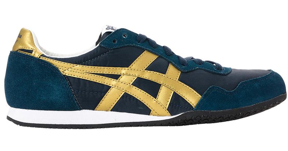 onitsuka tiger serrano white blue red