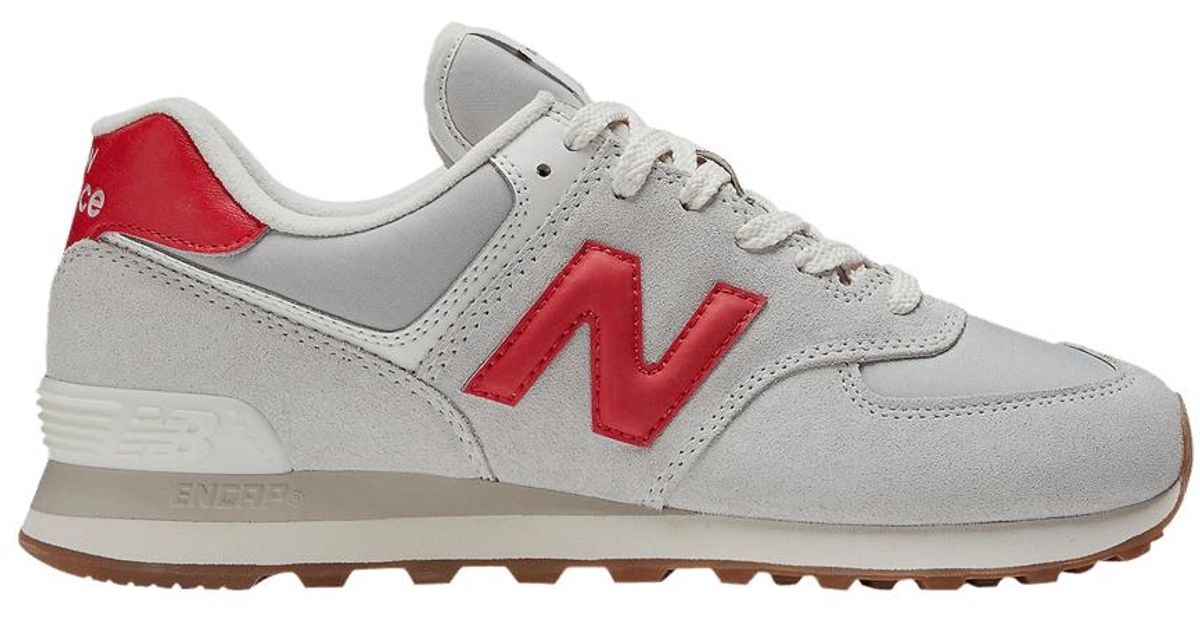 New Balance 574 'alloy Red' in Gray for Men | Lyst