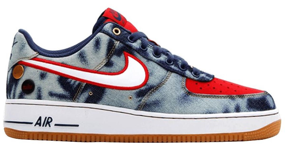 nike air force blue red
