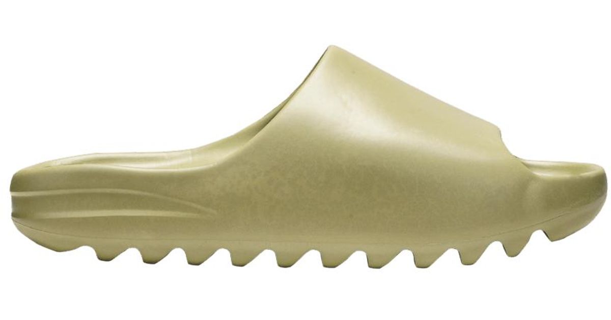 adidas Yeezy Slides in Tan (Green) for Men - Lyst