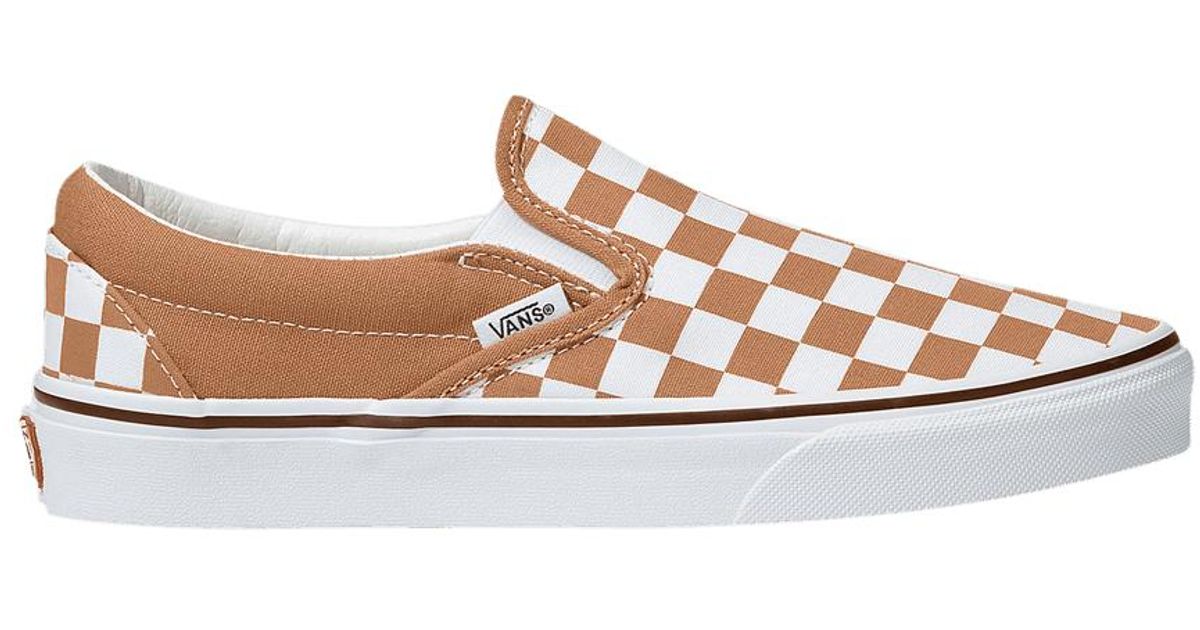 Vans Classic Slip-on 'color Theory Checkerboard - Meerkat' in Pink for Men  | Lyst
