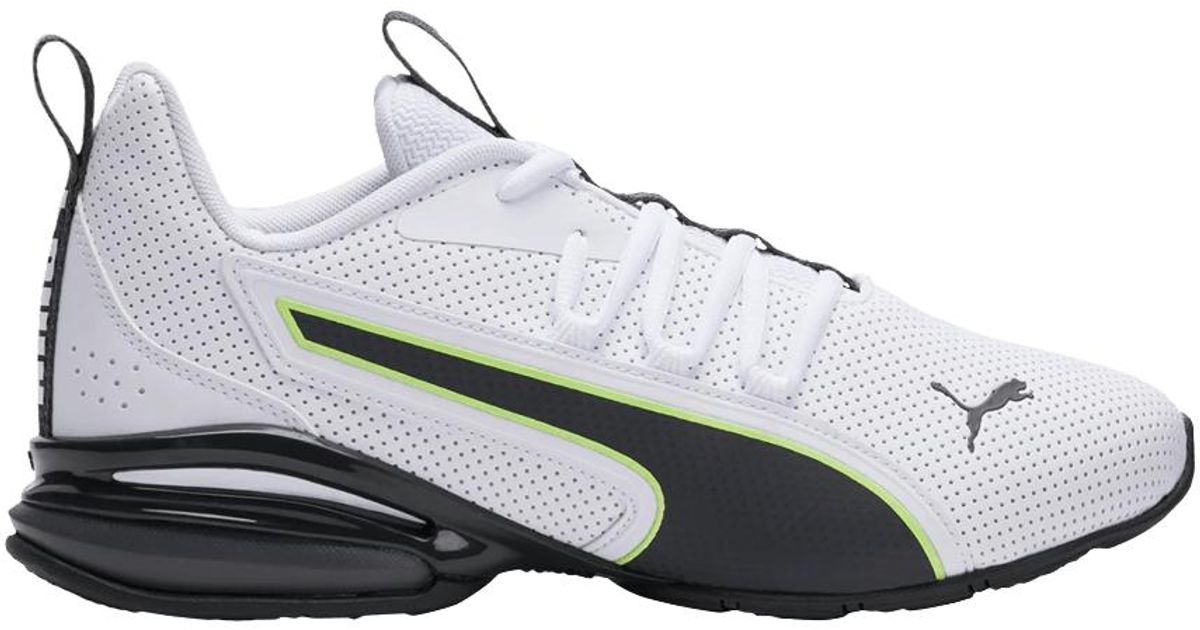 puma axelion black and white