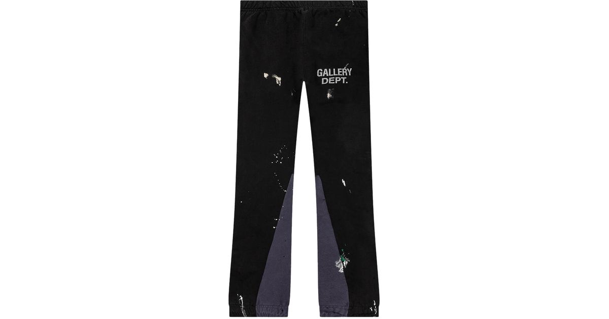 GALLERY DEPT. Logo Flare Sweatpants 'washed Black' for Men | Lyst