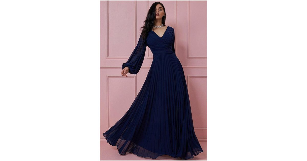 Goddiva Synthetic Balloon Sleeve Maxi 