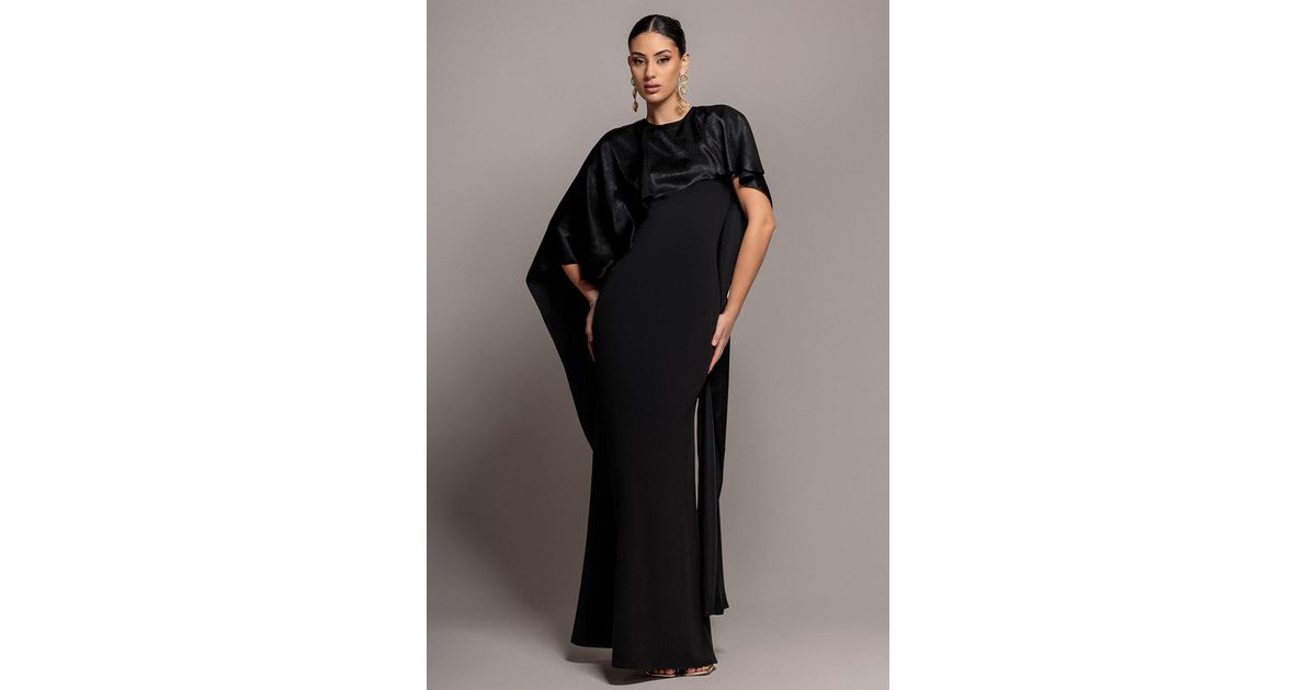 Goddiva Scoop Neck Soft Satin Maxi Dress