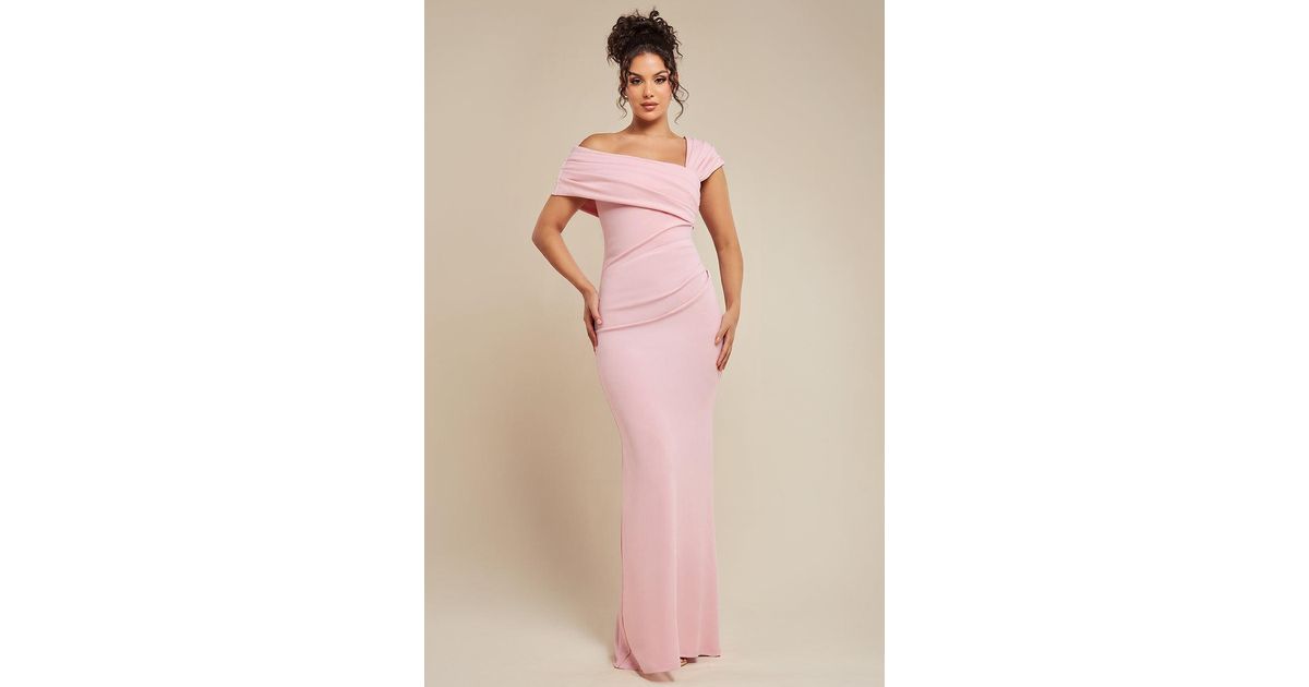 Goddiva Scoop Neck Cape Sleeve Maxi Dress - Sage Green main image 1