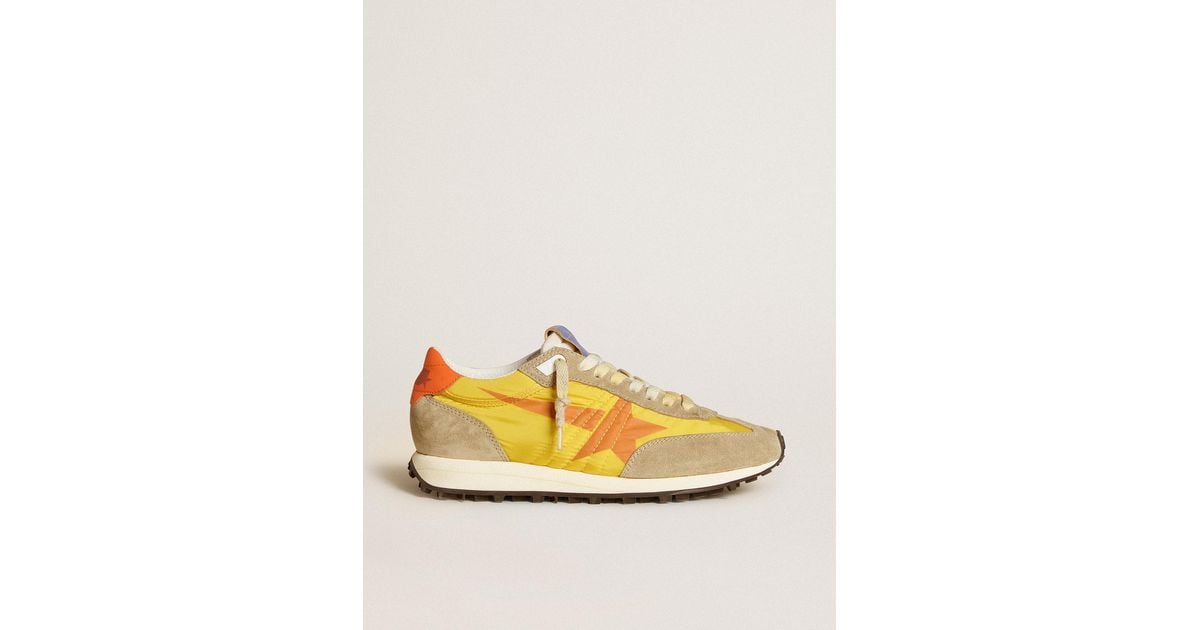 Marathon Scarpe Golden Goose Arancione Marathon Donna Con Tomaia
