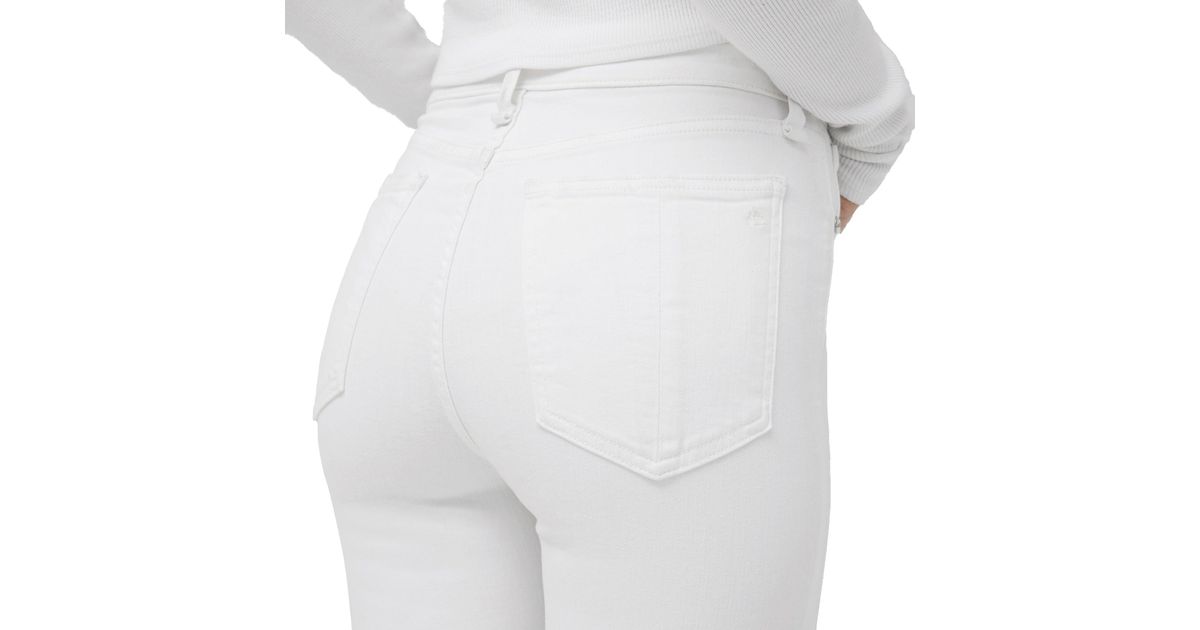 Rag & Bone Nina White High-rise Skinny Jeans | Lyst