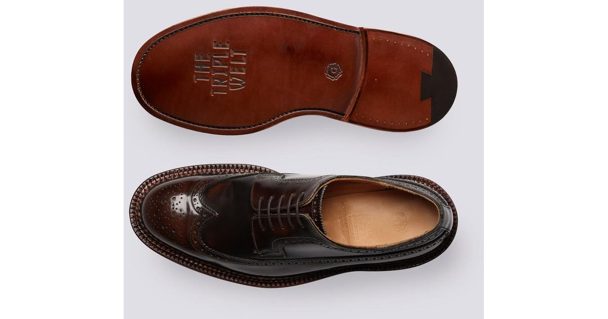 Grenson Leather Aldwych Shoes in Dark Brown (Black) for Men Lyst UK